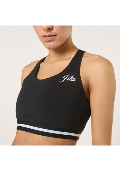 Fila Faw1289.80010 Lunata Graphic Taped Kadın Sporcu Sütyeni Siyah