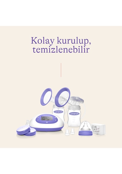 Lansinoh 2'si 1 Arada Çiftli Elektrikli Göğüs Pompası
