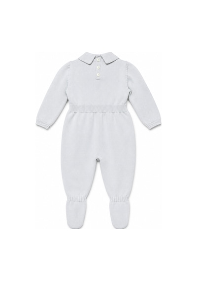 Babyhola Unisex Triko Patikli Bebek Tulum 5603 Mavi