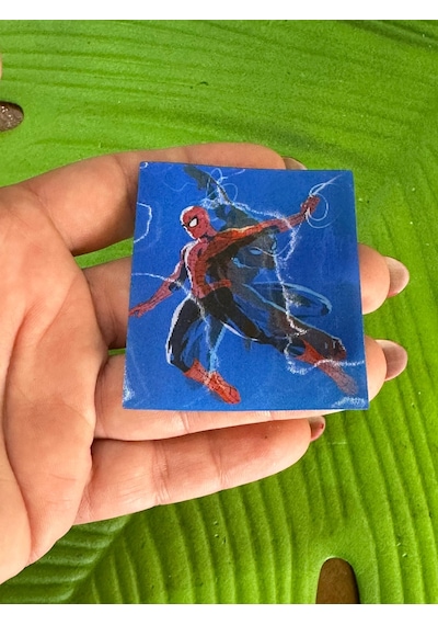6x5 Cm 3 Boyutlu Değişen Spider Man Arma Dikiş Giyim Aksesuarı
