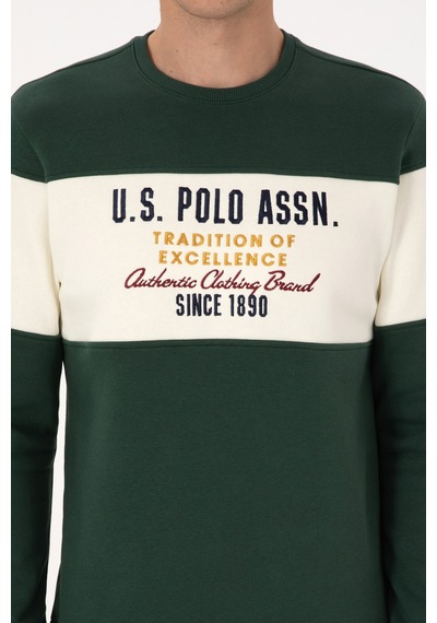 U.s. Polo Assn. Erkek Koyu Yeşil Sweatshirt 50310433-vr079 Koyu Yesıl