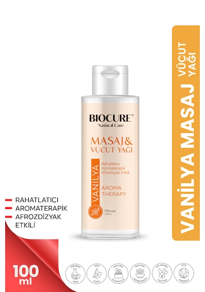 Biocure Elma + Lavanta + Vanilya + Yasmin Özlü Masaj ve Vücut Bakım Yağı 4 x 100 ML