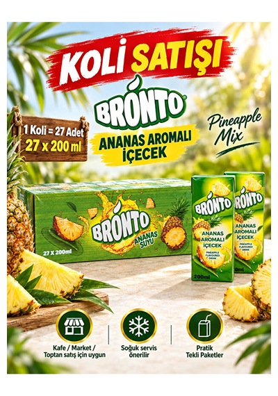 Ananas Aromalı İçecek 200 Ml X 27 Adet Koli