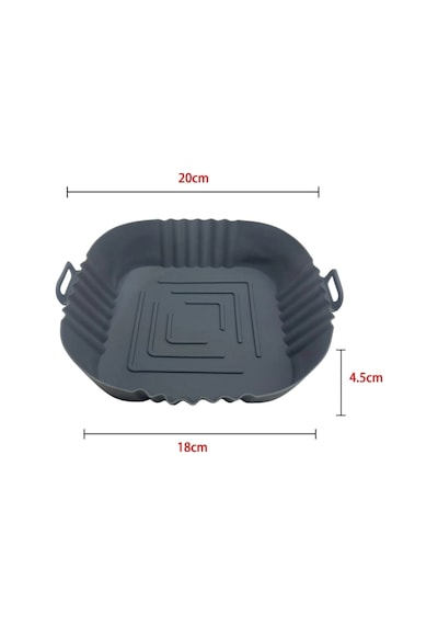 Fritöz Afryer Ve Fırın Silikon Pişirme Matı 20 Cm Kare 0029