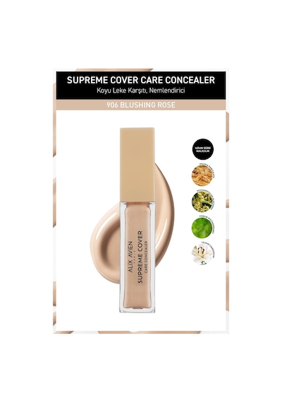 Alix Avien Kalıcı Nemlendirici Hücre Onarıcı Leke Karşıtı Kapatıcı Supreme Cover Concealer 906 Blushing Rose