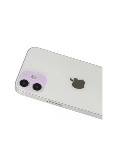 Newface Apple  Uyumlu  iPhone 12 Rainbow Kamera Lens Koruma Cam - Mor