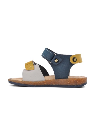 Şiringenç 210109 Lacivert-bej-hardal Comfort Erkek Çocuk Sandalet 001