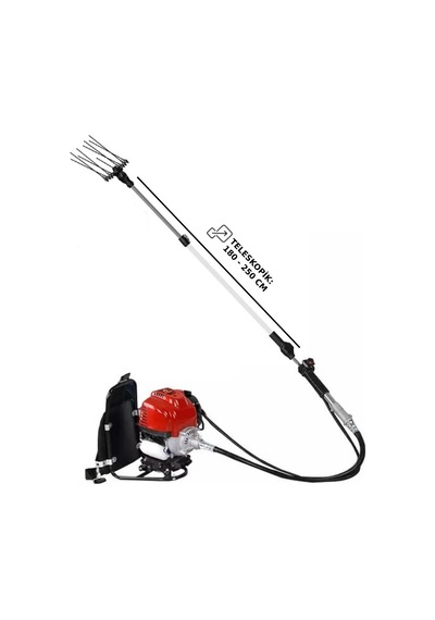 Minelli Olivegreen 500 Benzinli Motorlu Taraklı Zeytin Hasat Makinası 2.6 Hp