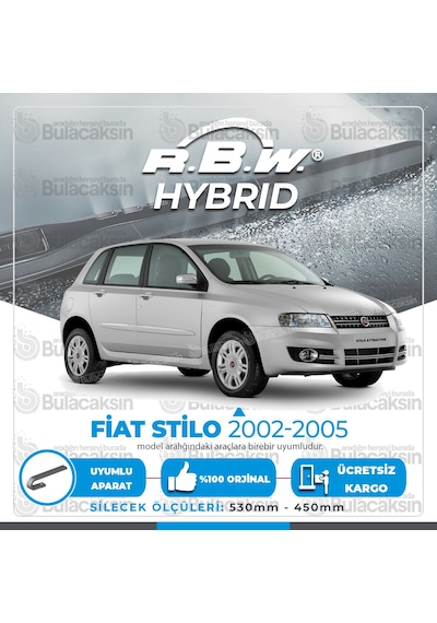 Fiat Stilo Ön Silecek Takımı (2002-2005) RBW Hibrit