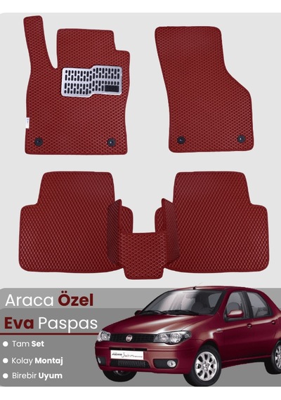 Fiat Albea 2006-2012 Uyumlu Eva Paspas Tam Set Araca Özel,su Geçirmez,kolay Montaj 290