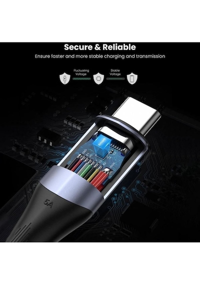 Ugreen Thunderbolt 3 Type-c To Type-c Usb 3.1 Gen2 5 A 100 W  Data Şarj Kablosu 1 MT
