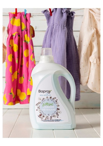 Baproy Bitkisel Çamaşır Deterjanı 1 Litre + Bitkisel Çamaşır Yumuşatıcısı Doğal Lavanta Yağlı 1 Litre 2 L