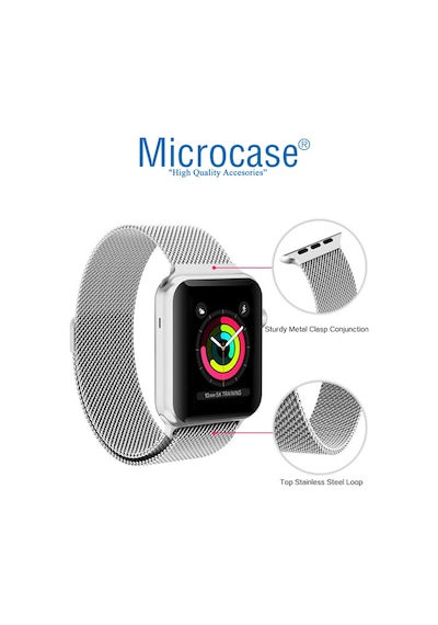 Microcase Apple Uyumlu  Watch SE 2022 40 MM Metal Mıknatıslı Kordon KY6