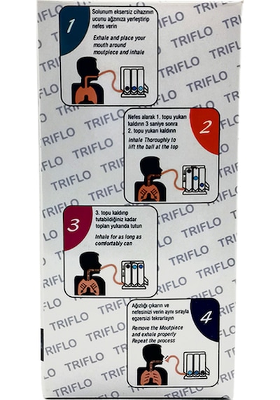 Bluewell Solunum Egzersiz Cihazı Triflo 3 Top 2'li