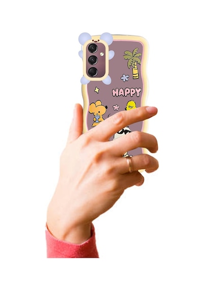 Samsung Galaxy Uyumlu A24 Kılıf Marla Seri Desenli Silikon Kapak