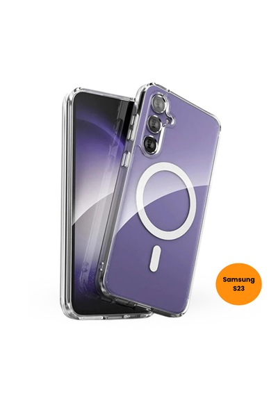Teknoway Samsung S23 Magshield Kılıf Şeffaf