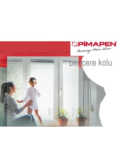 Pimapen Marka Beyaz  PVC Pencere Kolu Alüminyum Kol