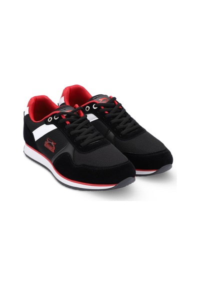 Slazenger OLIVIERA I Erkek  Siyah / Kırmızı Günlük Spor Ayakkabısı