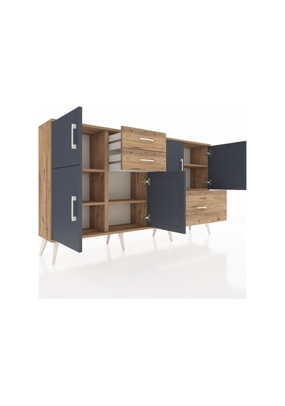 Arges Konsol 5 Raflı 3 Çekmeceli 5 Kapaklı 176x30x99 Çam-antrasit/çam Antrasıt/atlas Çam - Atlas Çam Arges Konsol 5 Raflı 3 Çekmeceli 5 Kapaklı 176x30x99 Çam-antrasit/çam Antrasıt/atlas Çam - Atlas Çam