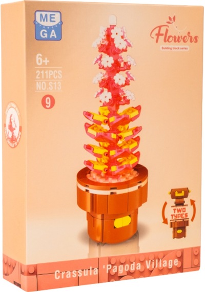 Building Block Flower 211 Parça Sukulent