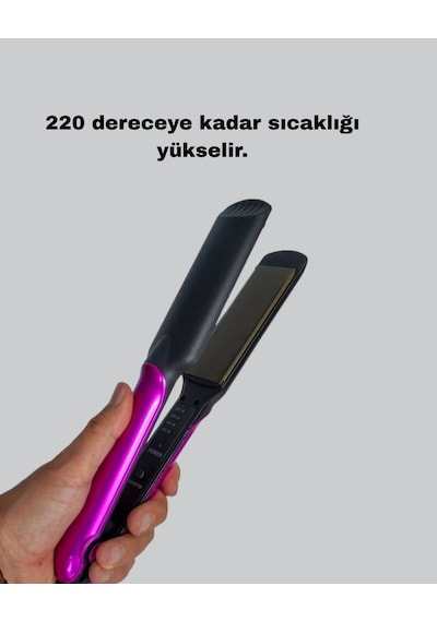 İyonik Saç Düzleştirici 220 C Isıya Kadar Çıkan, Led Göstergeli Ve Eşit Isı Dağılımlı Plaka