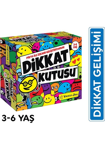 3-6 Yaş Dikkat Kutusu - Pikto 2 Adet