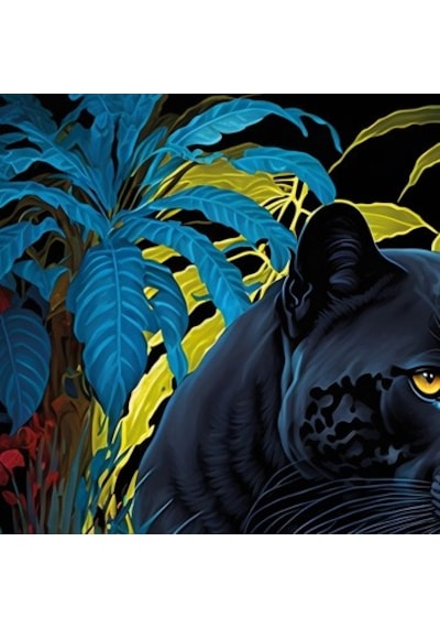 500 Parça Tropikal Temalı Siyah Panther Yapboz
