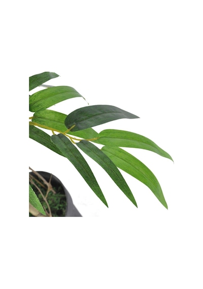 Yapay Ağaç Bambu Ağacı 2 Gövdeli Çalılı 90X70Cm Siyah Plastik Sak