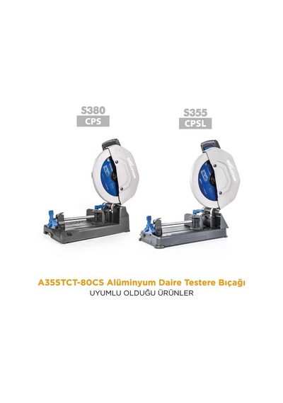 Evolution A355tct-80cs Alüminyum Daire Testere Bıçağı, 355mm