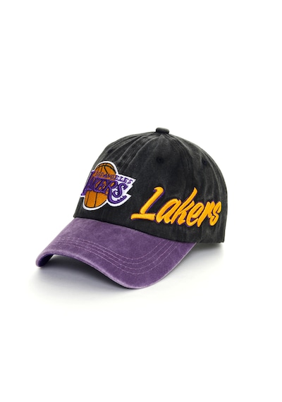 Berellini Los Angeles Lakers Yıkamalı Şapka Specıal Desıgn Siyah - Mor