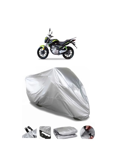 Falcon Mexico 150 Uyumlu Gri Su Geçirmez Motosiklet Brandası Premium
