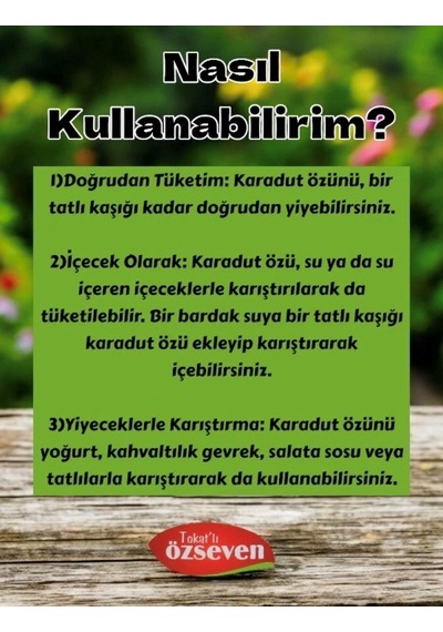 Özseven Karadut Özü 300gr 1 G