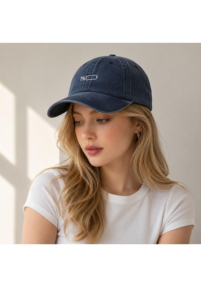 Valkyrie Low Battery Lacivert Şapka Unisex Vintage Pamuk Ayarlanabilir Baseball Cap Tasarım Şapka