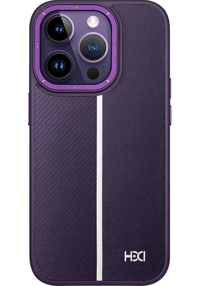 Apple Uyumlu iPhone 13 Pro Kılıf Hbc-155 Lizbon Kapak - Derin Mor