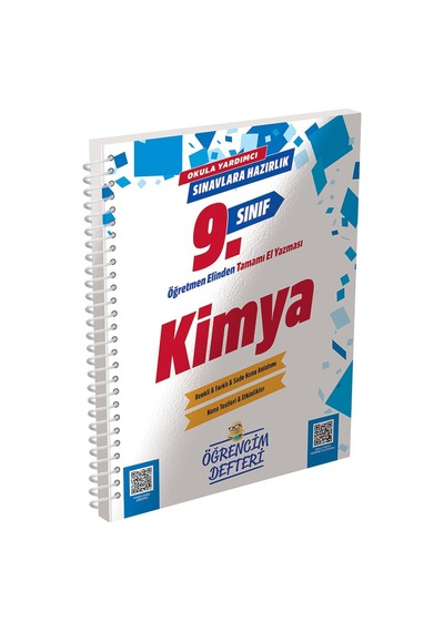 9.sınıf Kimya Öğrencim Defteri Murat Eğitim Yayınları
