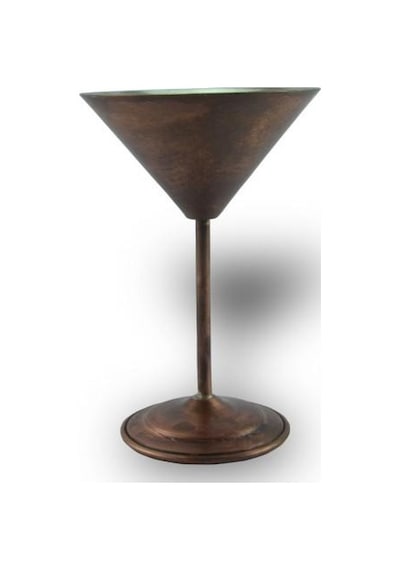 Turna Bakır Martini Kadeh Düz 250 ML Oksit Turna0459-3