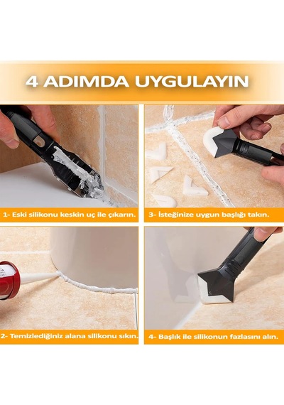Fayans Ve Derz Temizleyici Bıçak Paslanmaz Çelik Fayans Arası Temizleyici Derz Dolgu Aleti Silikon S