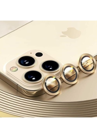 İphone 15 Pro 15 Pro Max Siyah Için Kamera Lens Koruyucu Çizilmez Hd Görüntü Bozmaz Metal Temperli Cam Diğer