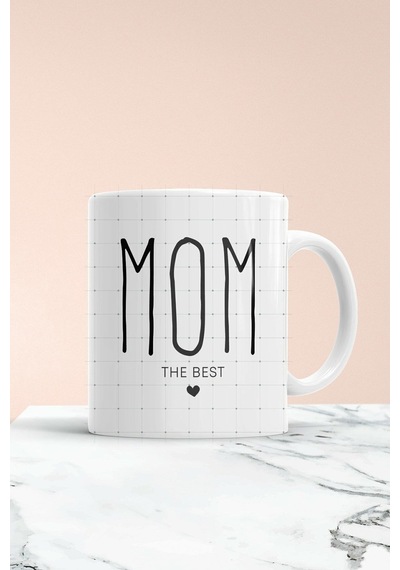 Mom The Best Baskılı Kupa Bardak Çok Renkli