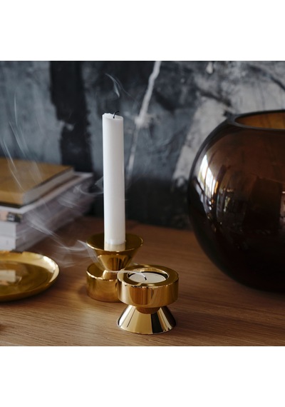 Ikea Stockholm 2025 Şamdan/tealight Mumluk 6 Cm 2'li Altın