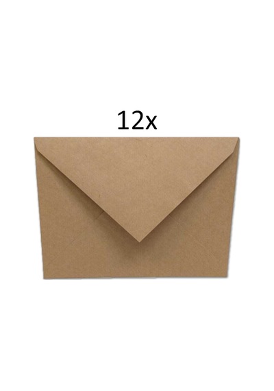 İstisna 12 Adet Mektup Zarfı 13x18 CM 100gr. Kraft