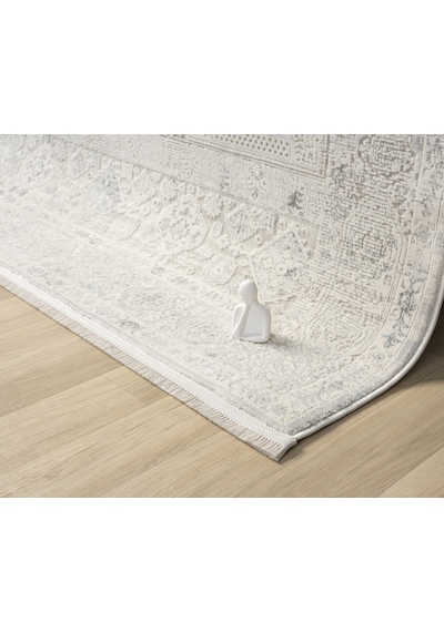 Mariesse Home Artes Serisi Bambu Dokulu Modern Sık Dokuma Makine Halısı Smart 12004 Gri