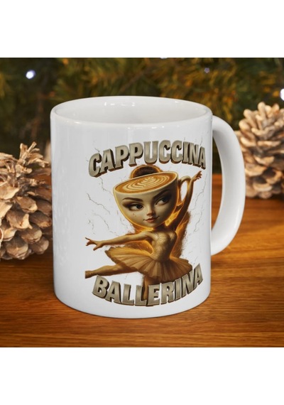Cappuccina Ballerina Kupa Bardak Beyaz
