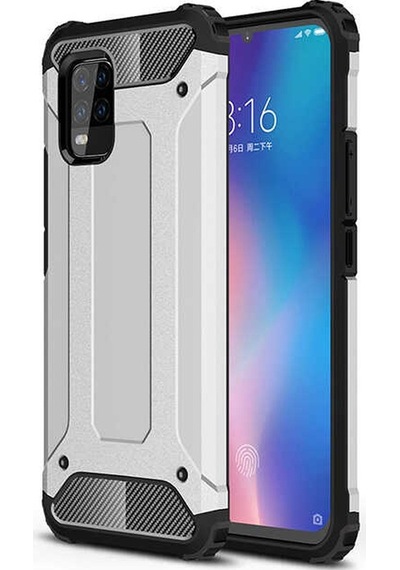 Noktaks - Xiaomi Uyumlu Xiaomi Mi 10 Lite - Kılıf Çift Katman Zırh Tank Crash Military Kapak - Rose Gold