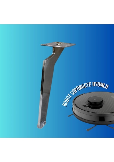 17 Cm Metal Tabanca Ayak Koltuk Ayağı Mobilya Ayağı Ünite Ayağı Konsol Ayağı Puf Berjer Ayağı Krom