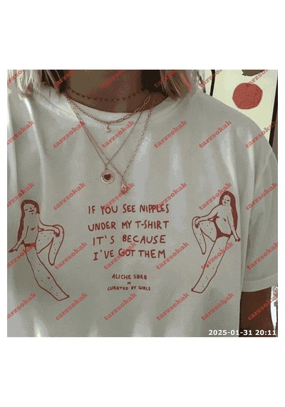 Tarzsokak Slogan Unisex Yazılı Oversize Tshirt Twgwbr21 Beyaz