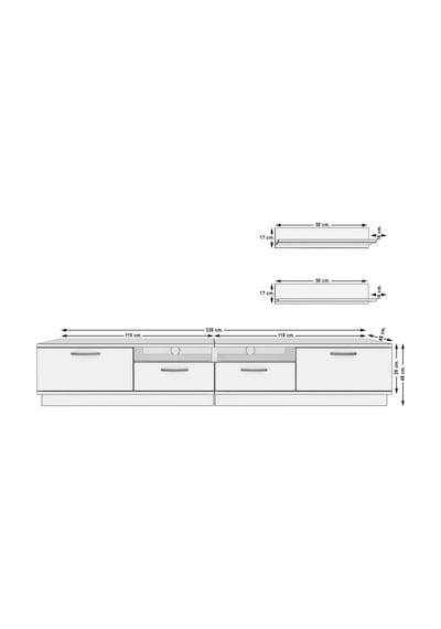 Decoraktiv Trendstyle 220r Mdf Tv Ünitesi Tv Sehpası Ceviz