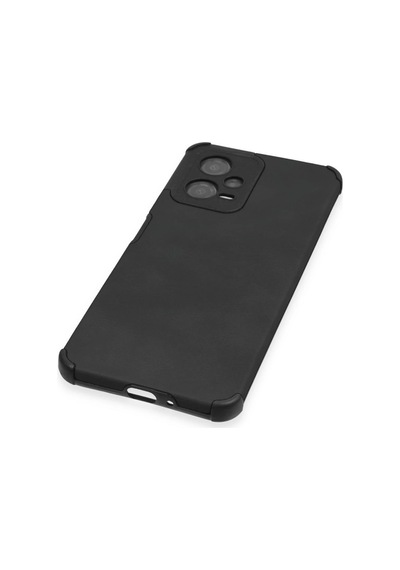 Xiaomi Redmi Note 12 5g Kılıf Loop Deri Silikon - Siyah Düz Renkli
