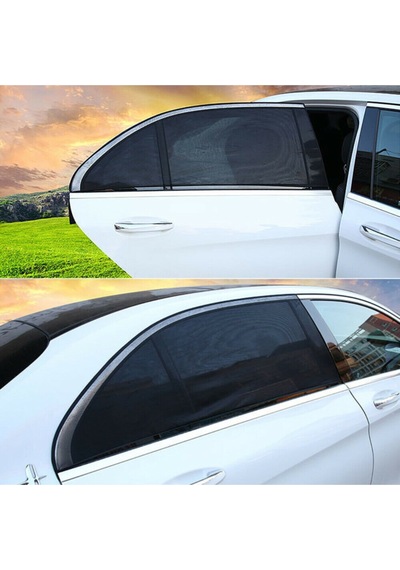 2 X Uv Koruma Araba Oto Güneş Işığı Gölge Araba Arka Yan Pencere Perdeleri