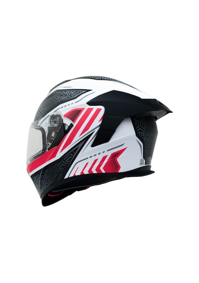 Gp Kompozit Mks008-rwrb Yarış Spoiler Güneş Vizörlü Şeffaf Full Face Motosiklet Kaskı Çok Renkli